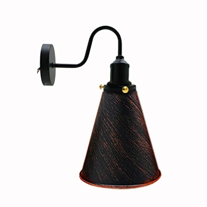 Industrial Wandleuchte Vintage E27 Retro Wandlampe Metall ~3888