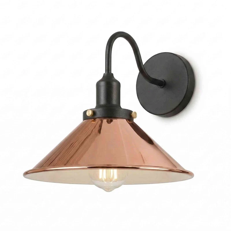All Seasons Life Design Wandleuchte Metall | Schwanenhals Retro Wandstrahler~4029