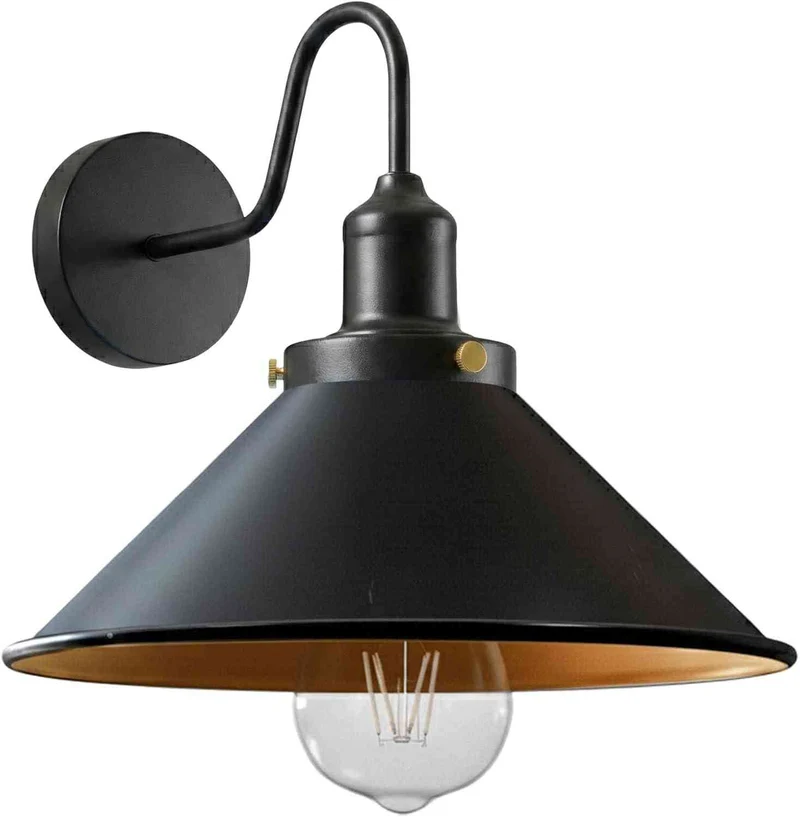 All Seasons Life Design Wandleuchte Metall | Schwanenhals Retro Wandstrahler~4029