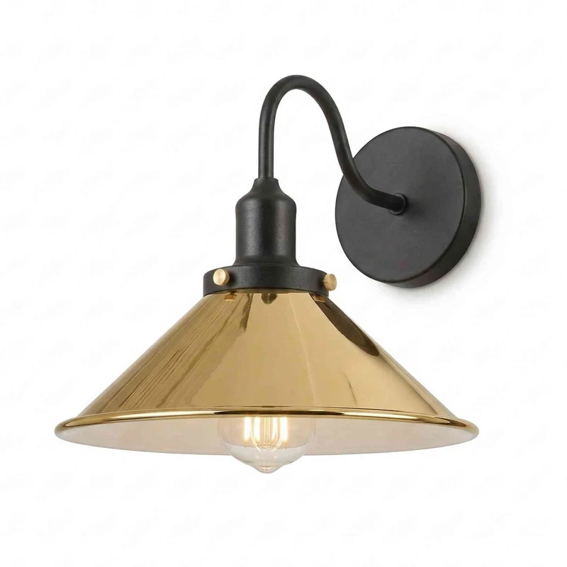 All Seasons Life Design Wandleuchte Metall | Schwanenhals Retro Wandstrahler~4029