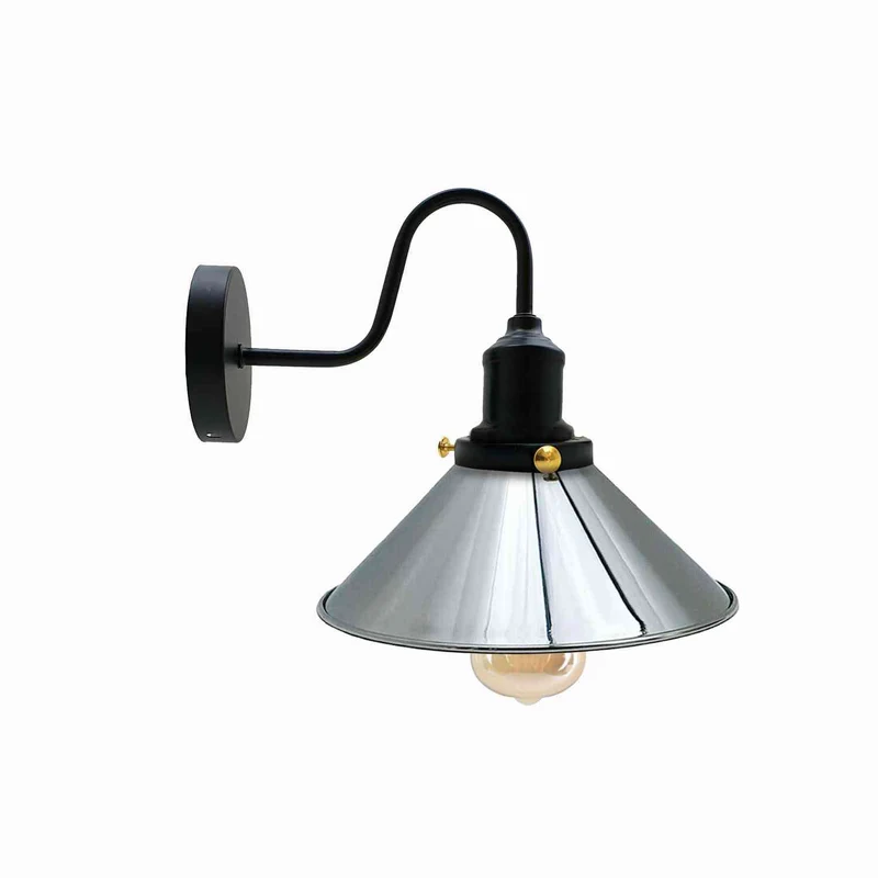 All Seasons Life Design Wandleuchte Metall | Schwanenhals Retro Wandstrahler~4029