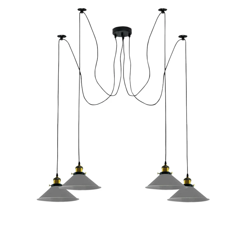 All Seasons Life Spinnenlampe Pendelleuchte 1 - 8 Wege Grau ~3949