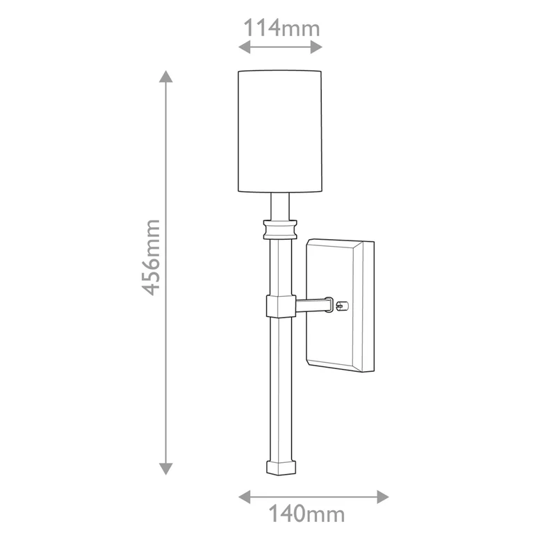 Wandleuchte Moore 1-flammig Ø 11cm