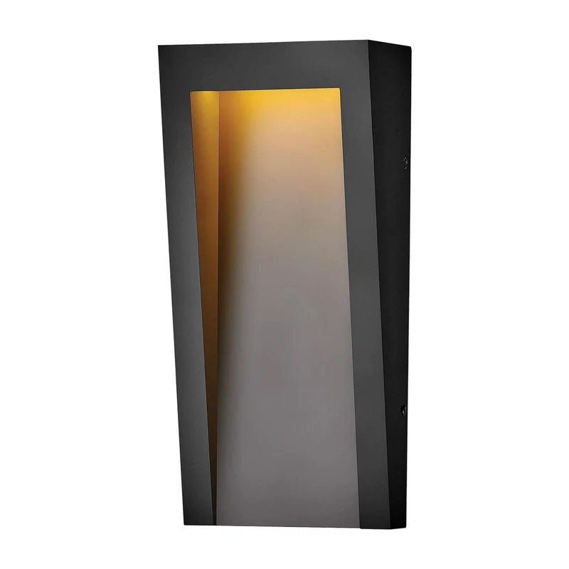 LED-Außenwandleuchte Taper 1-flammig IP44 Schwarz Ø18cm