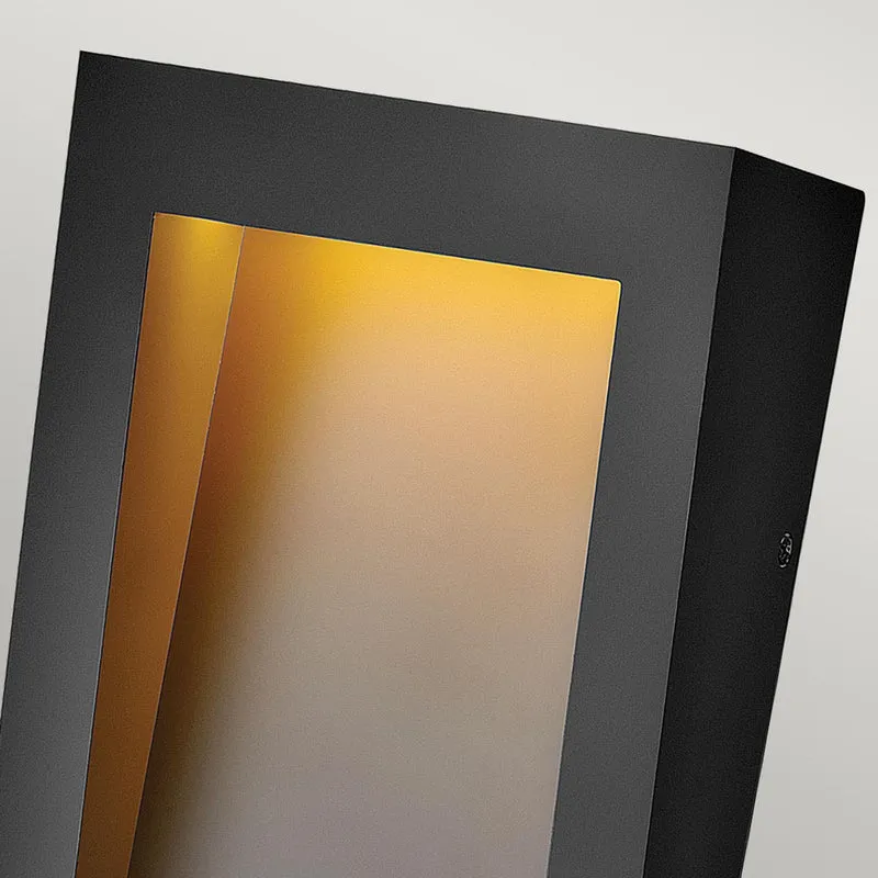 LED-Außenwandleuchte Taper 1-flammig IP44 Schwarz Ø18cm
