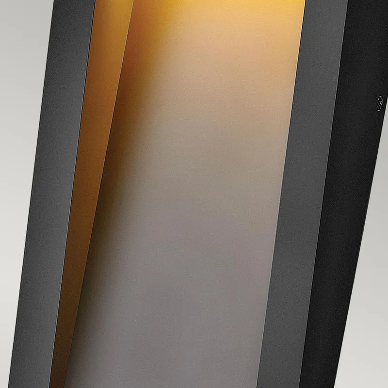 LED-Außenwandleuchte Taper 1-flammig IP44 Schwarz Ø18cm
