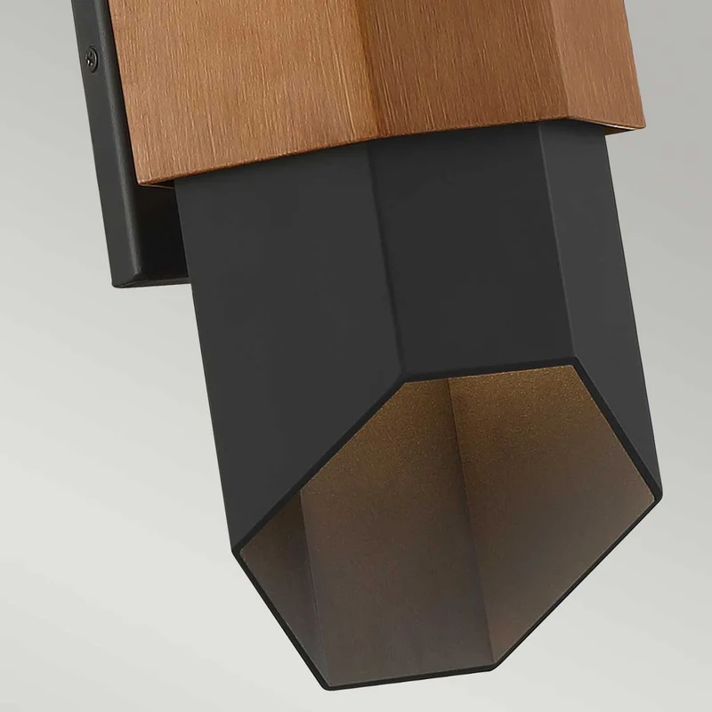 LED-Außenwandleuchte Chasm 2-flammig Up & Down IP44 Schwarz