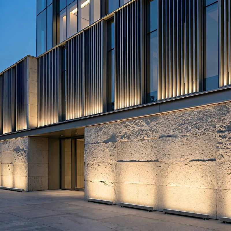 LED Gevelverlichting Waterdicht 24V Aluminium Buitenlamp Wandwaslicht voor Architectuur en Tuinverlichting | Sansoti
