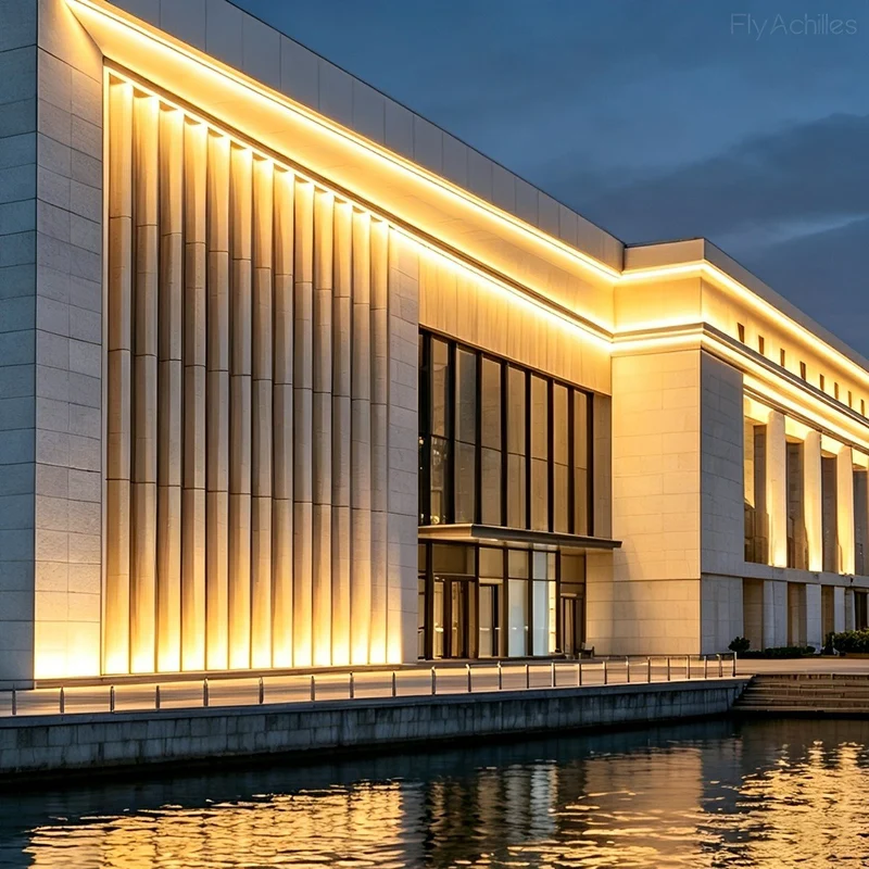 LED Gevelverlichting Waterdicht 24V Aluminium Buitenlamp Wandwaslicht voor Architectuur en Tuinverlichting | Sansoti