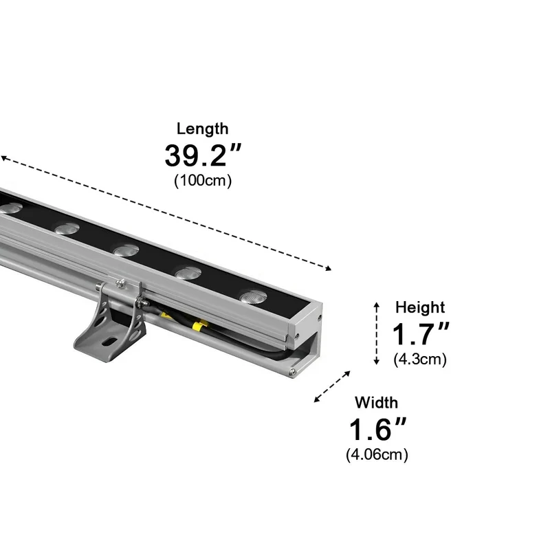 LED Gevelverlichting Waterdicht 24V Aluminium Buitenlamp Wandwaslicht voor Architectuur en Tuinverlichting | Sansoti