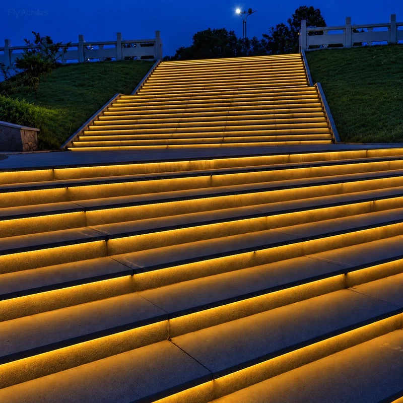 Flexibele LED Lichtstrip Waterdicht 24V COB voor Trap Onderwaterverlichting Zwembad Tuin en Buitenruimtes | Sansoti
