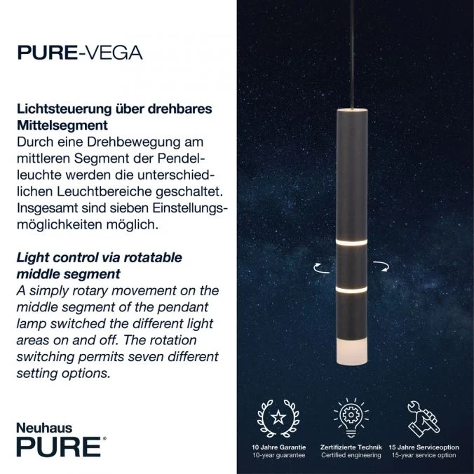 Paul Neuhaus - Pendelleuchte Pure Vega
