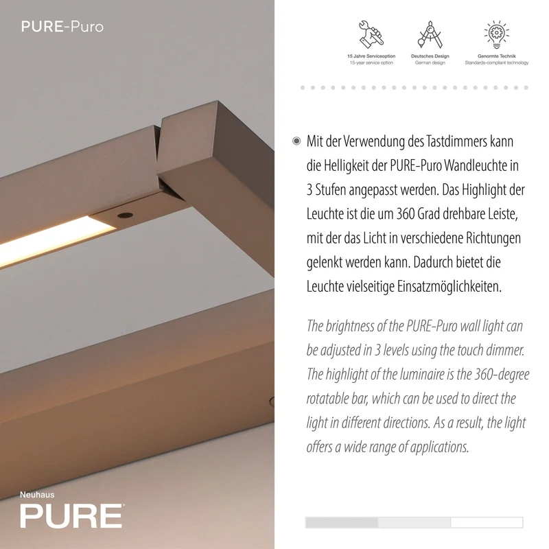 Paul Neuhaus - Wandleuchte Pure Puro