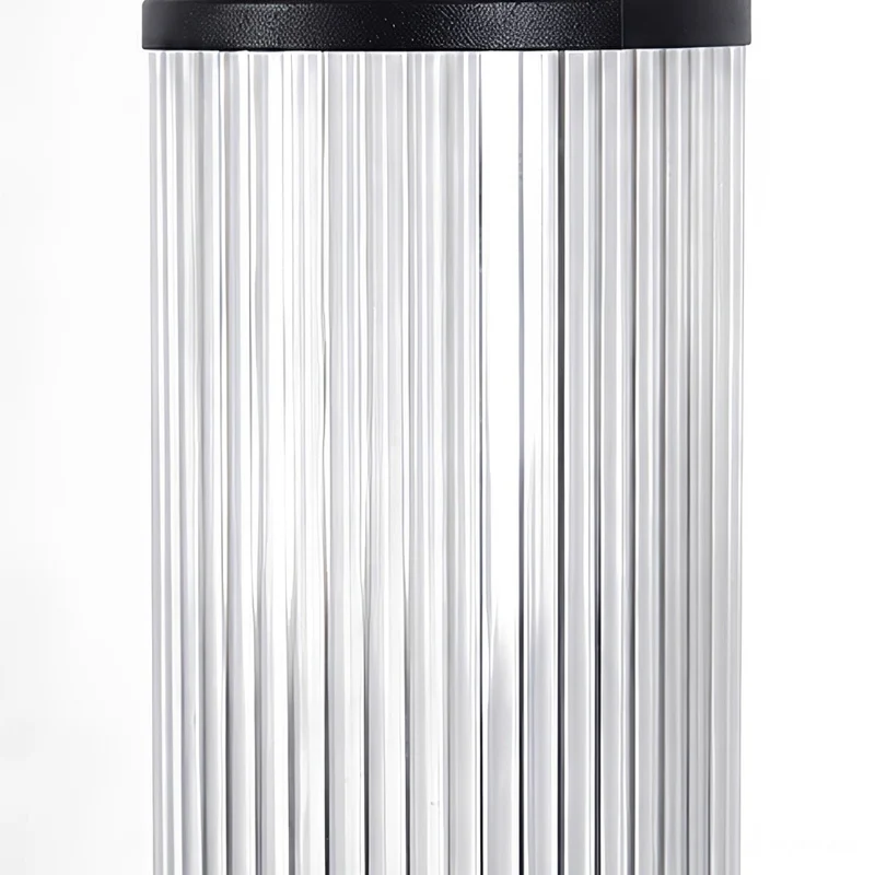 Cilindrische LED Tuinlamp Zwart Aluminium 40-80cm Hardwired Buitenverlichting voor Paden Opritten Villa's | Sansoti
