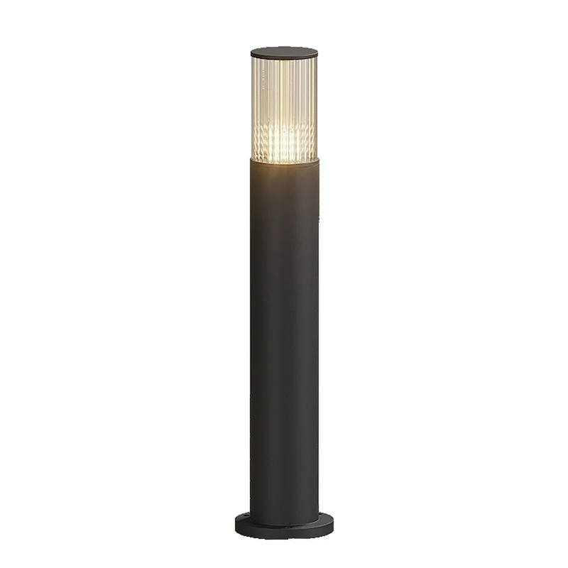 Cilindrische LED Tuinlamp Zwart Aluminium 40-80cm Hardwired Buitenverlichting voor Paden Opritten Villa's | Sansoti