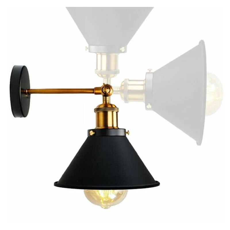 All Seasons Life Retro Wandleuchte Industrie-Design E27 Metall ~3826