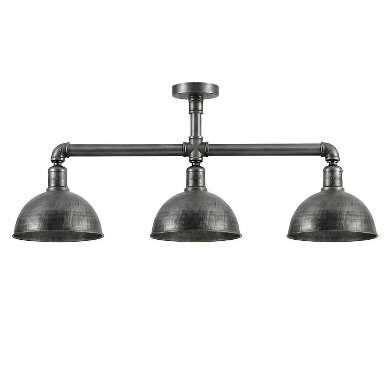 Industrie 3 flammige Wasserrohr Deckenleuchte ~3832