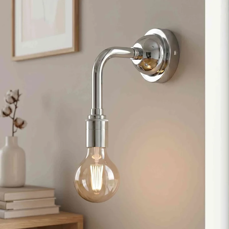 Industrie Wandleuchte E27 G95 LED Winkelarm Retro Wandlampe~3893