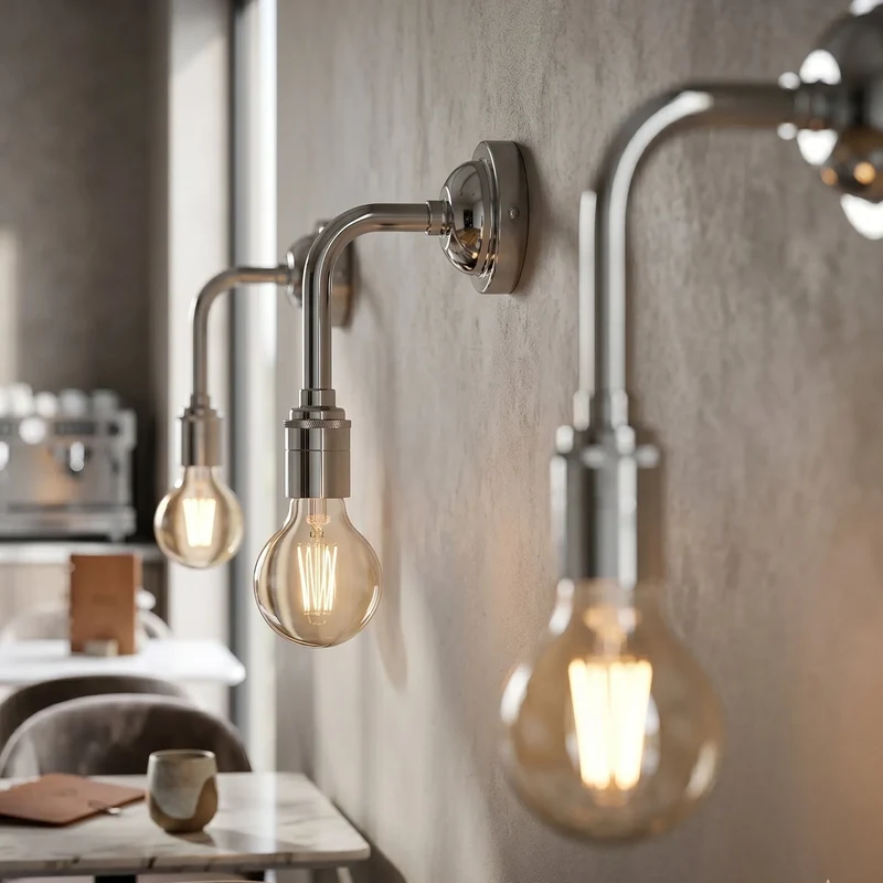 Industrie Wandleuchte E27 G95 LED Winkelarm Retro Wandlampe~3893
