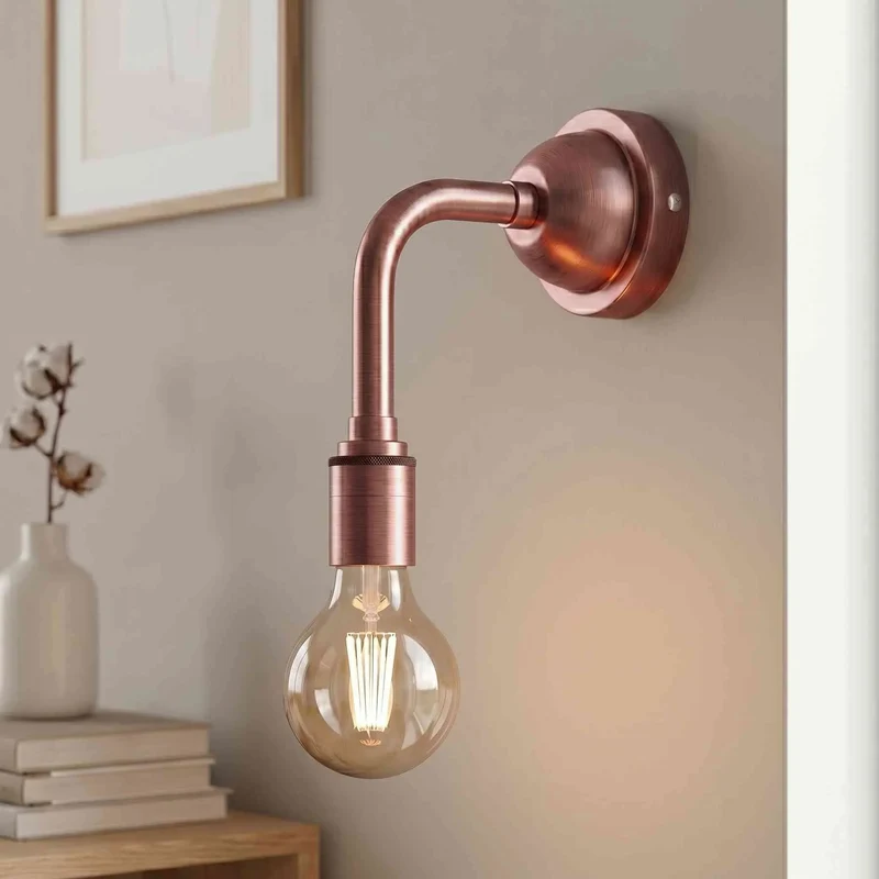Industrie Wandleuchte E27 G95 LED Winkelarm Retro Wandlampe~3893