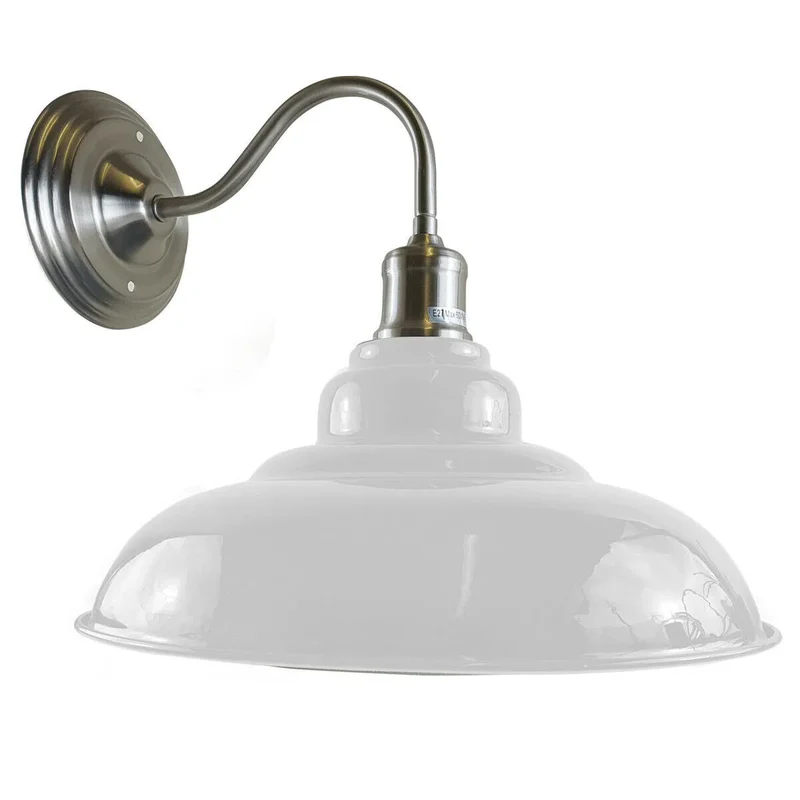 Vintage Schwanenhals Wandlampe | All Seasons Life Bunte Metall Lampe im Retro stil~3907