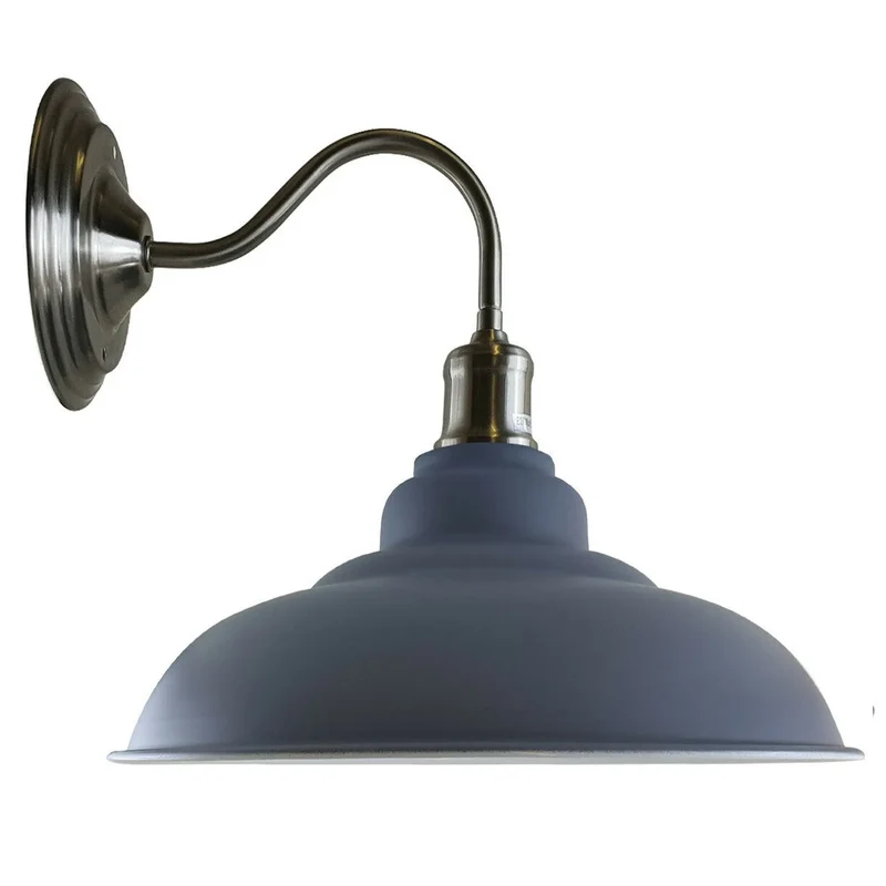 Vintage Schwanenhals Wandlampe | All Seasons Life Bunte Metall Lampe im Retro stil~3907