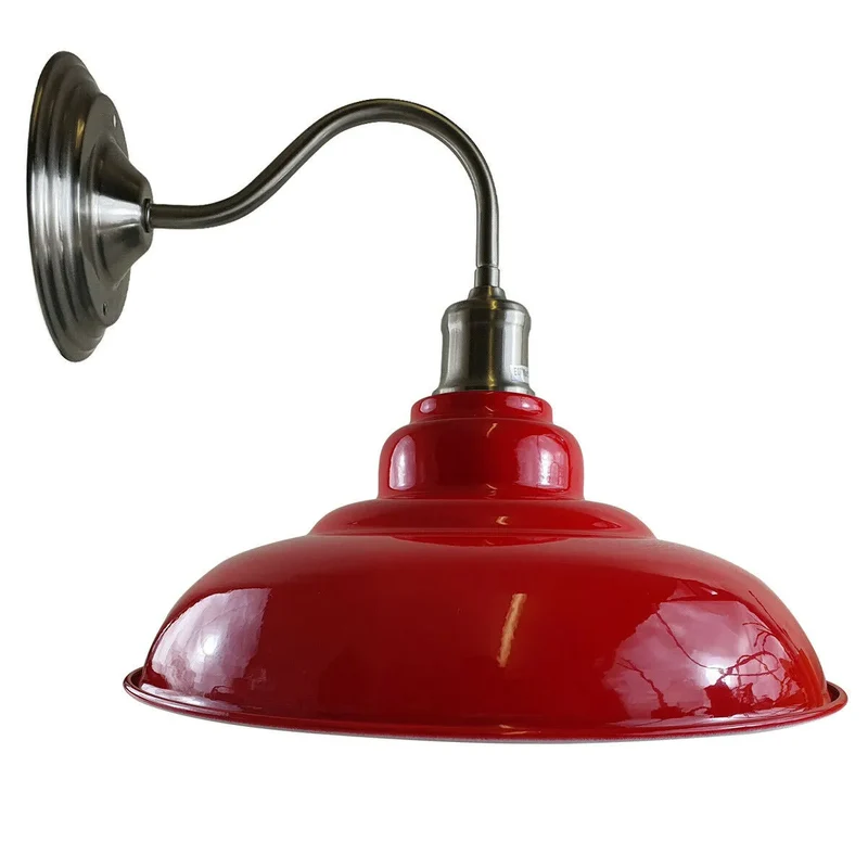Vintage Schwanenhals Wandlampe | All Seasons Life Bunte Metall Lampe im Retro stil~3907