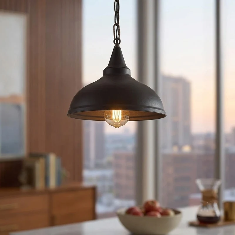 Landhausstil Ketten-Pendelleuchte Rustikal Esstisch E27 ~3882