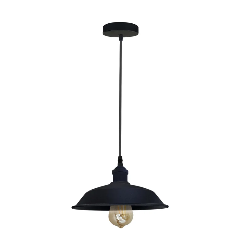 Retro Industrial Pendelleuchte E27 Metall Hängelampe für Kücheninsel ~3859