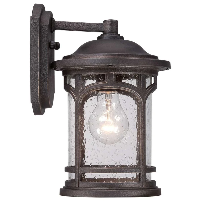 Außen-Wandlaterne Marblehead 1-flammig Klassisch IP44 Bronze 18x21cm