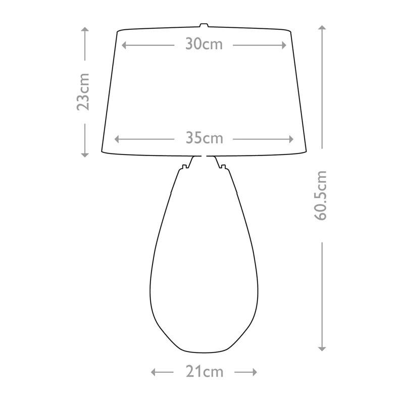 Tischleuchte Lena 1-flammig Ø 35cm