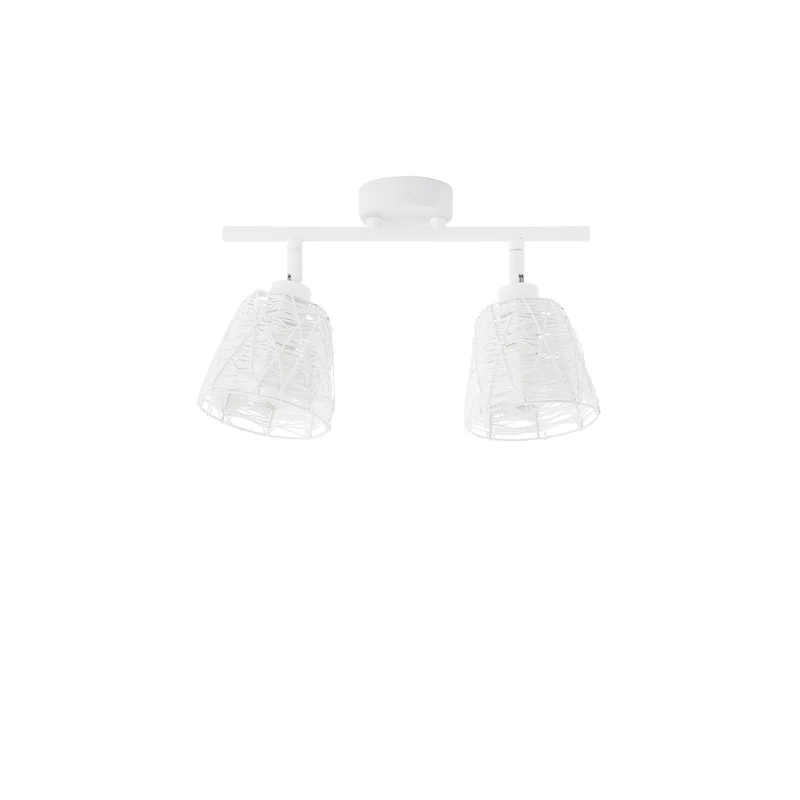 Nova Luce Sion Deckenspot 2-flammig Metall Stoff