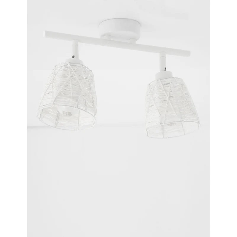 Nova Luce Sion Deckenspot 2-flammig Metall Stoff