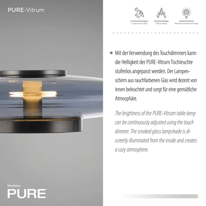 Paul Neuhaus - Tischleuchte Pure Vitrum