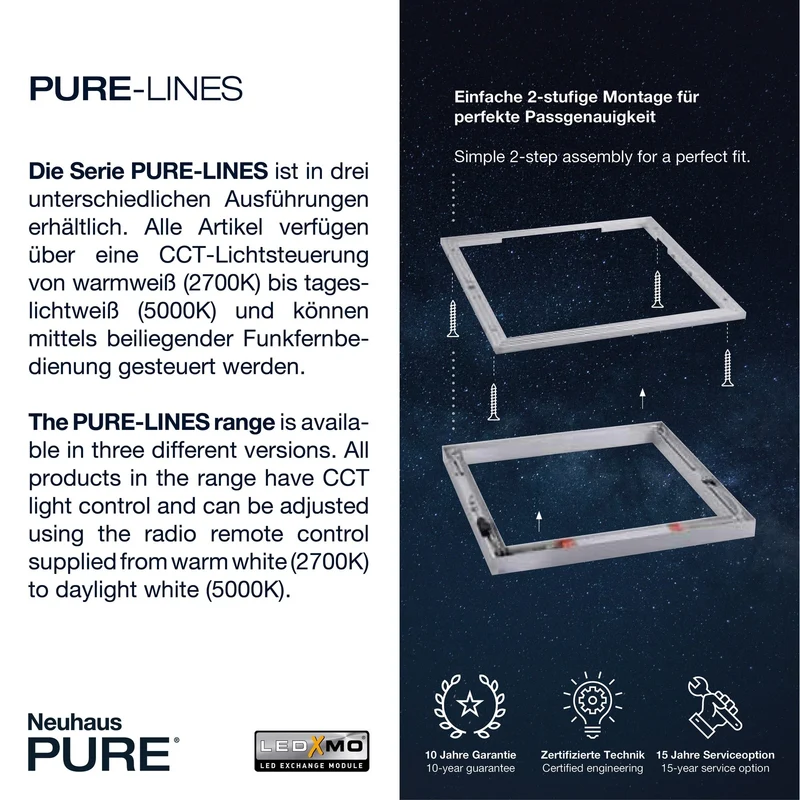 Paul Neuhaus - Deckenleuchte Pure Lines Square