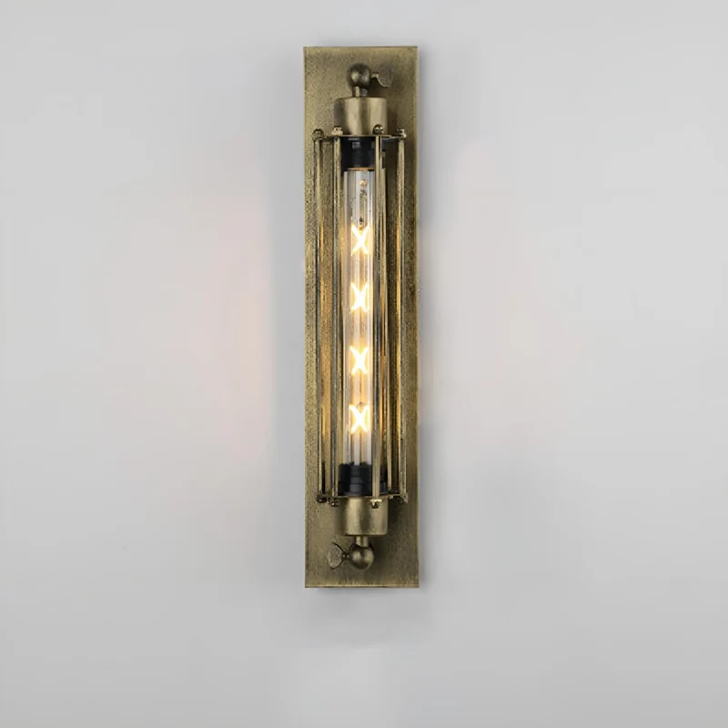 Industriële Wandlamp Ijzer & Glas Warm Wit LED Vintage Stijl Hardwired Retro Look Wandverlichting Woonkamer | Sansoti