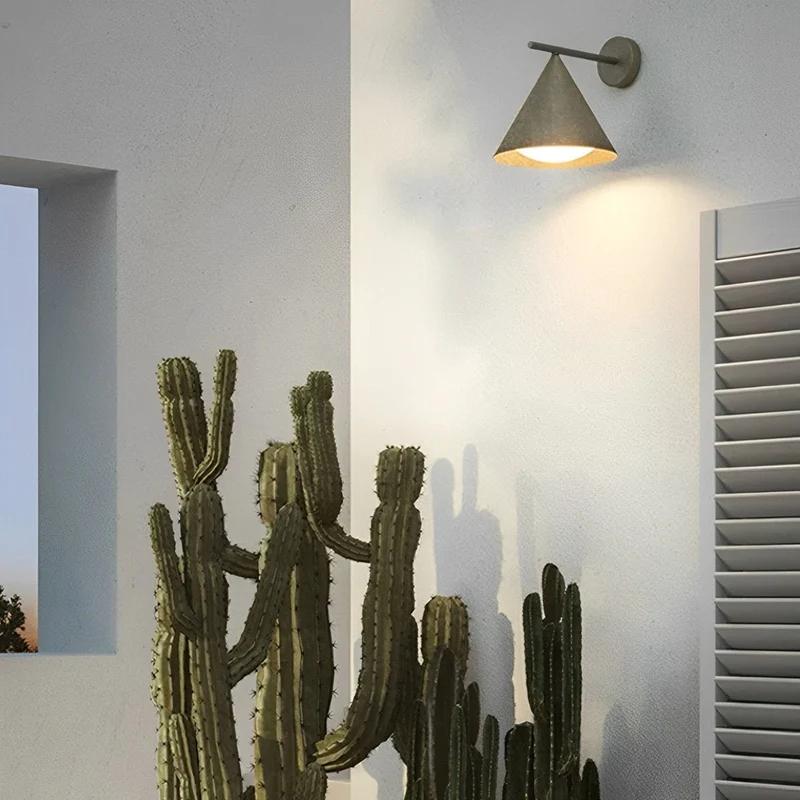 Buitenwandlamp LED Waterdicht Klokvorm Metaal Acryl 3000K IP54 Antraciet Goud Veranda Voordeur Buitenverlichting | Sansoti
