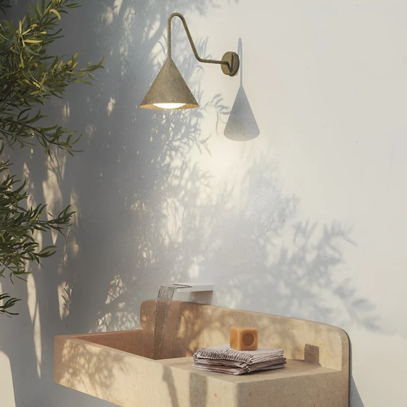 Buitenwandlamp LED Waterdicht Klokvorm Metaal Acryl 3000K IP54 Antraciet Goud Veranda Voordeur Buitenverlichting | Sansoti