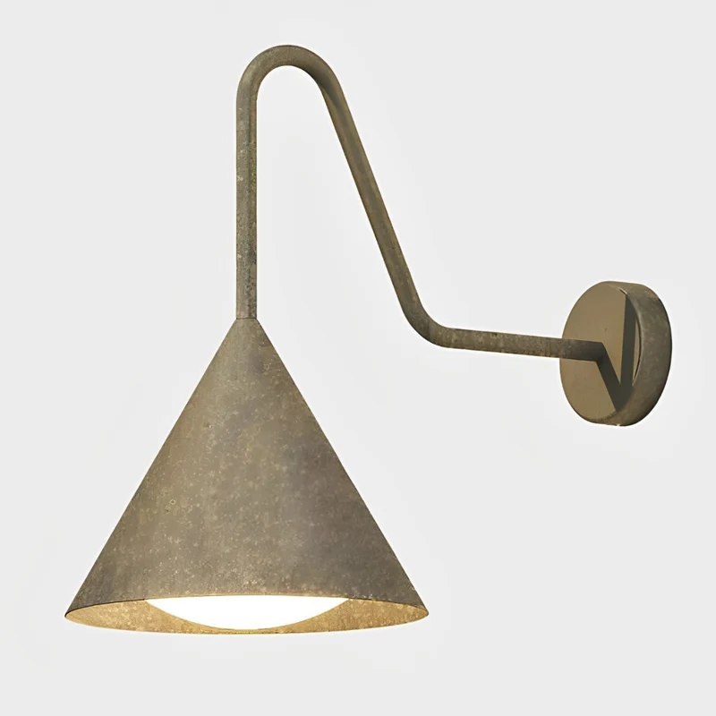 Buitenwandlamp LED Waterdicht Klokvorm Metaal Acryl 3000K IP54 Antraciet Goud Veranda Voordeur Buitenverlichting | Sansoti