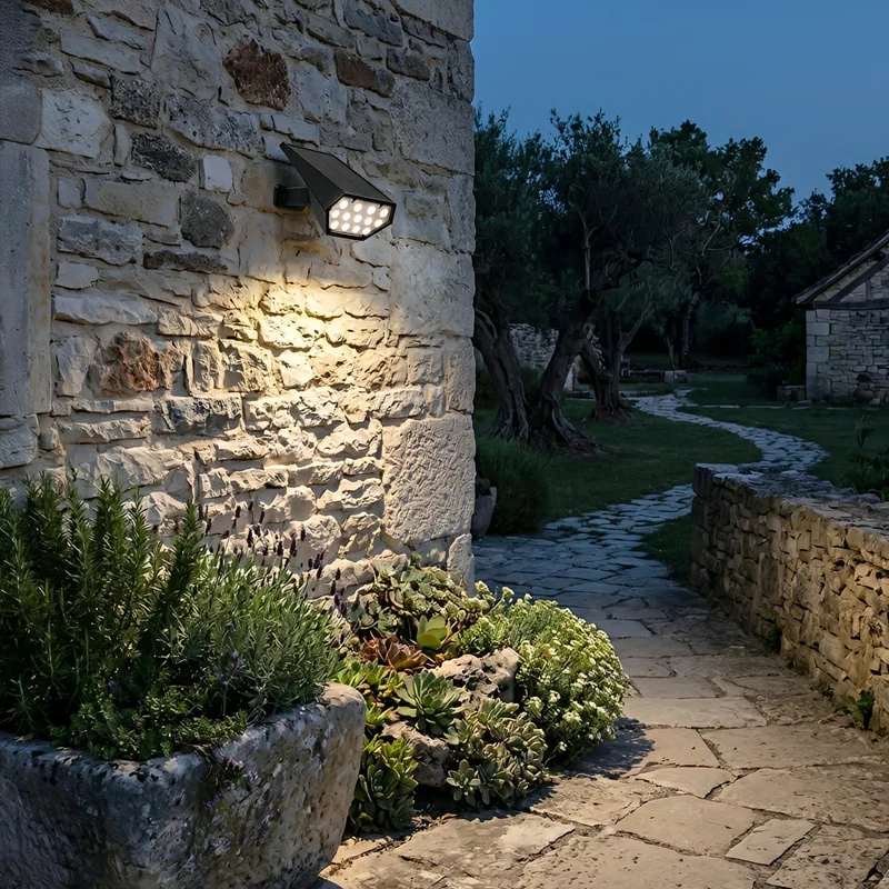 Verstelbare Solar LED Tuinspot Waterdicht IP68 Zwart Buitenverlichting Boomspot Grondspot Tuin Accent | Sansoti