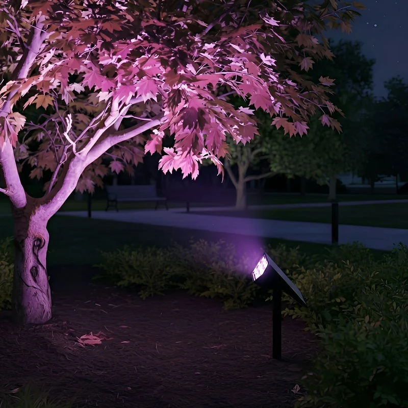 Verstelbare Solar LED Tuinspot Waterdicht IP68 Zwart Buitenverlichting Boomspot Grondspot Tuin Accent | Sansoti