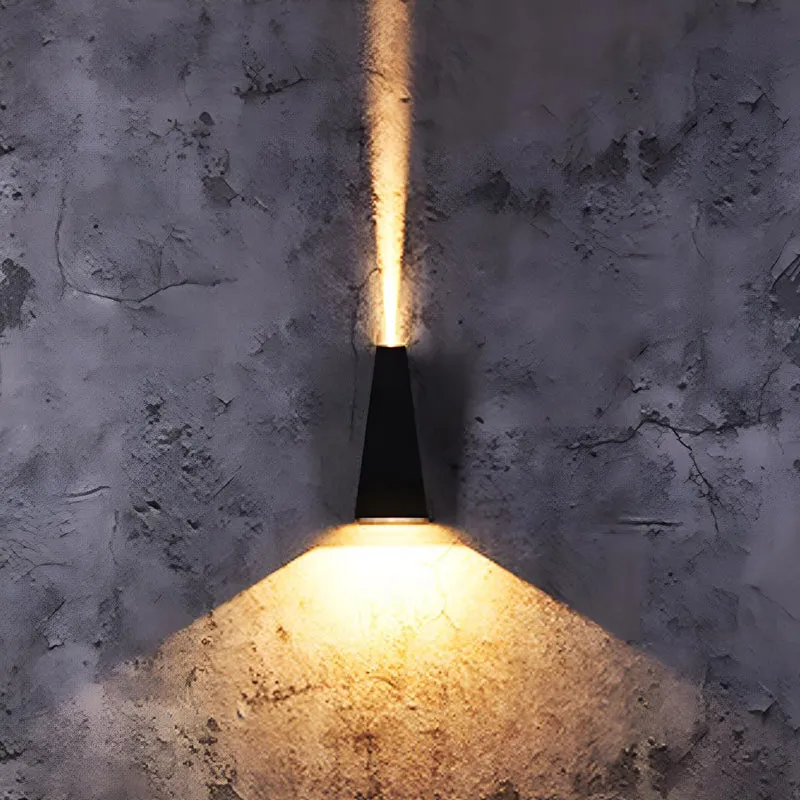 Buitenwandlamp LED Up Down Zwart IP65 Waterdicht Gevel Terras Veranda Tuinverlichting Buitenverlichting | Sansoti