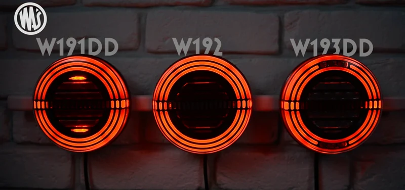 Runde Anhängerleuchte W191DD mit dynamischer Anzeige