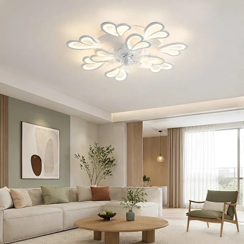 Plafondventilator met Verlichting & Afstandsbediening Dimbaar 3 Lichtstanden Fluistermotor 79cm voor Slaapkamer | Sansoti