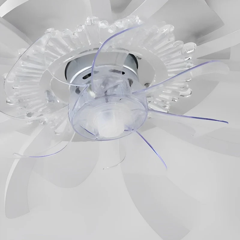 Plafondventilator met Verlichting & Afstandsbediening Dimbaar 3 Lichtstanden Fluistermotor 79cm voor Slaapkamer | Sansoti