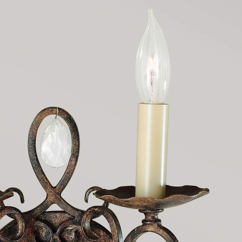 Wandleuchte Chateau 2-flammig Bronze Ø 23cm