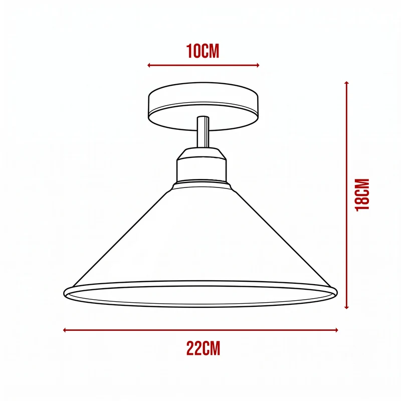 Industrial Deckenleuchte Bunt Gastro Flur Küche E27 ~3877