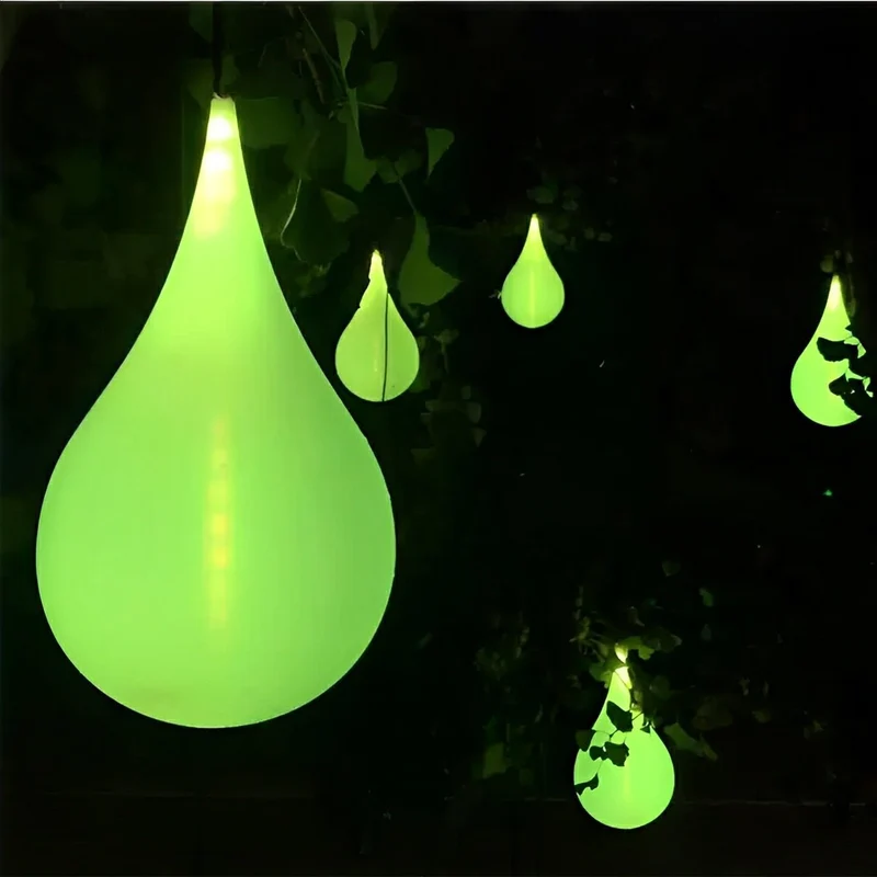 Hanglamp Druppelvorm LED Waterdicht IP65 Buiten Tuin Terras Modern Design Verlichting Wit Plastic Sfeer | Sansoti