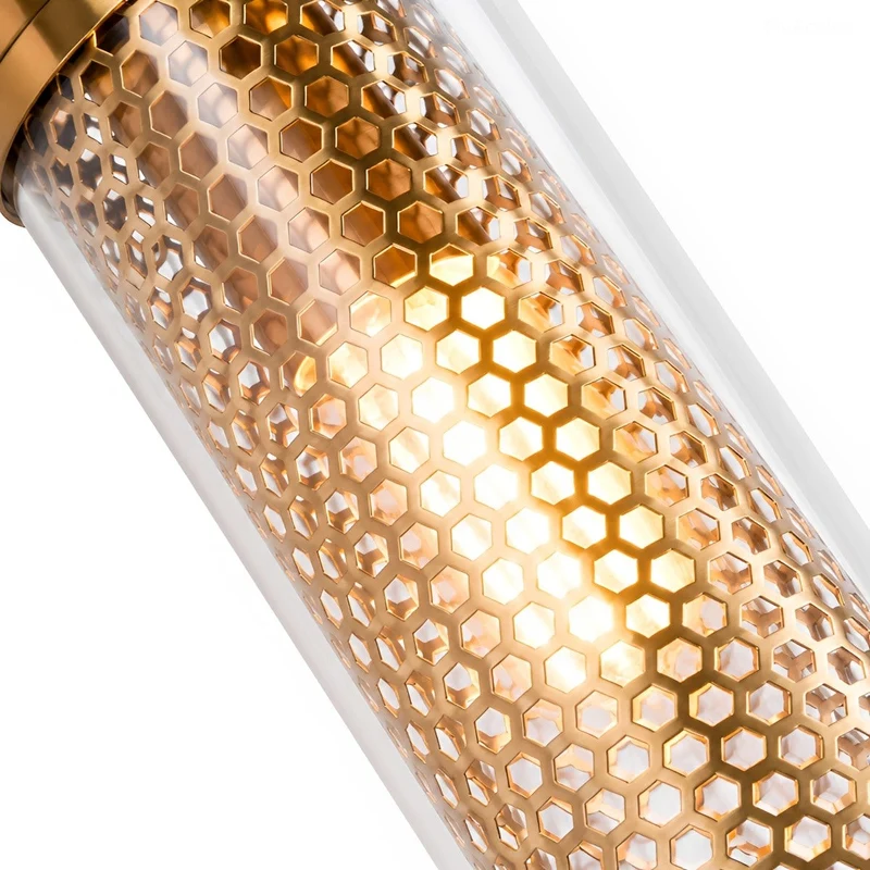 Industriële Wandlamp met Glazen Cilinderkap en LED-Verlichting voor Gang Woonkamer en Slaapkamer Interieur | Sansoti