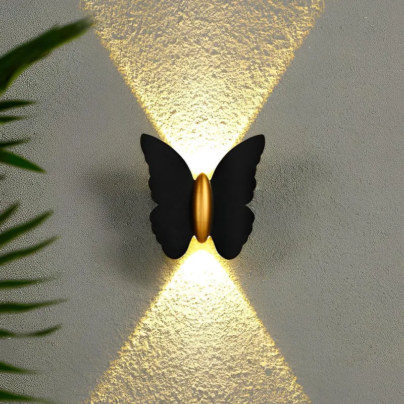 LED Buitenlamp Wand Dierenmotief Vlinder Zeemeeuw Zeester Aluminium Waterdicht IP65 Tuin Terras Verlichting | Sansoti